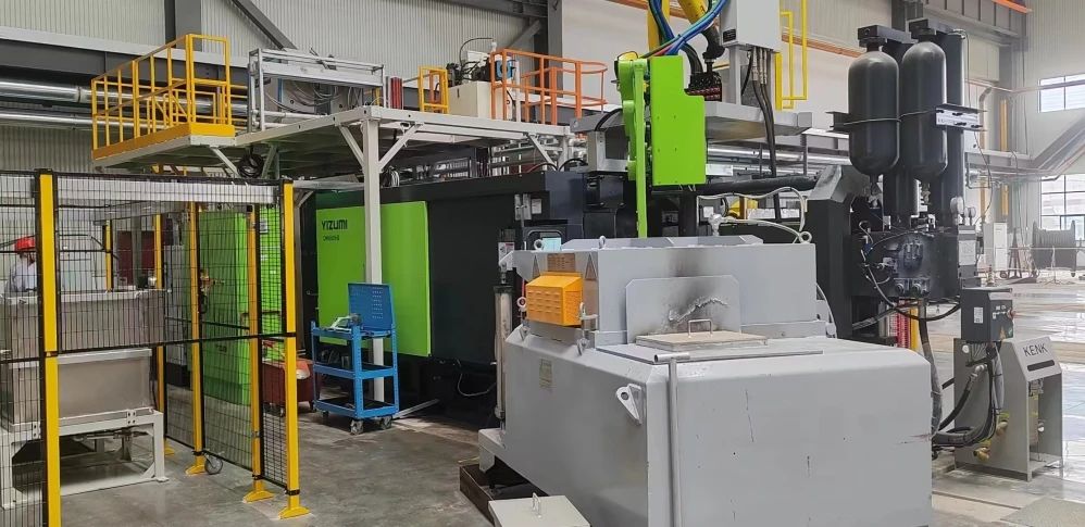 南京云海新厂搬迁取得新进展，首期两台压铸机开机生产