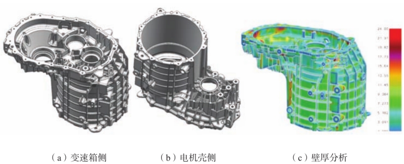 新能源汽车电机、变速箱二合一壳体压铸工艺设计